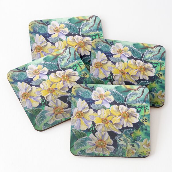 Item preview, watercolour garden blooms designed and sold by kelele.
