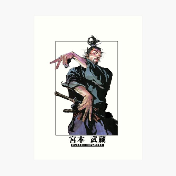 musashi miyamoto-Art colored panel collection Art Print