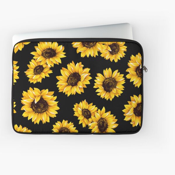 Sun flowers floral pattern - yellow flower Laptop Sleeve