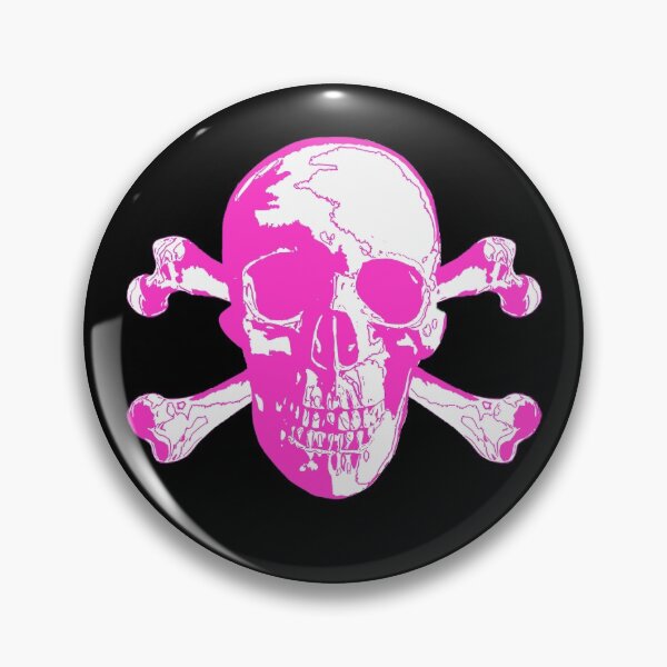 Item preview, Skull and cross bones Pink and White designed and sold by EvilLeftHand.