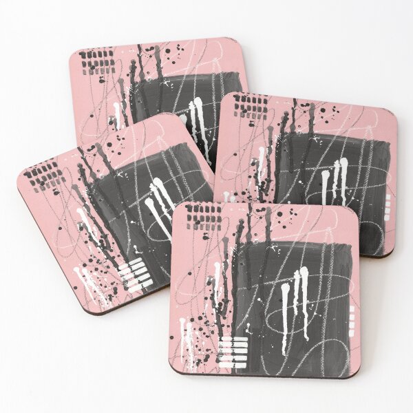 Item preview, Pink abstract painting designed and sold by TanyaMakesART.