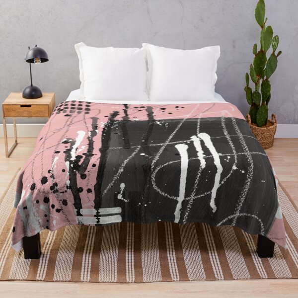 Item preview, Pink abstract painting designed and sold by TanyaMakesART.