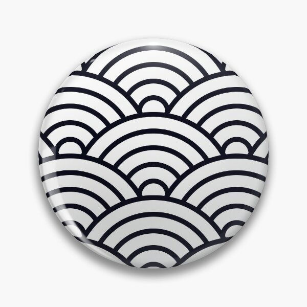 Item preview, Black and White Seigaiha designed and sold by Sybille-Yates.