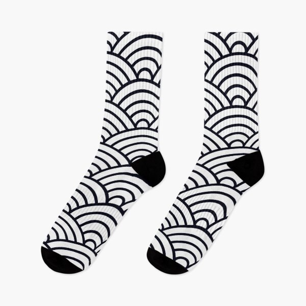 Item preview, Black and White Seigaiha designed and sold by Sybille-Yates.