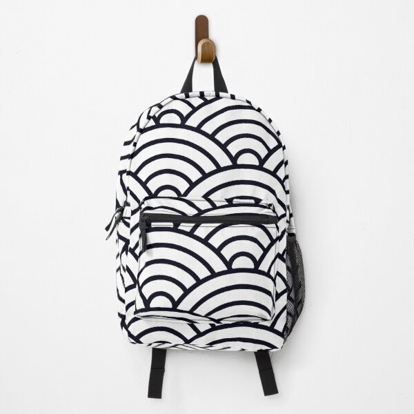 Item preview, Black and White Seigaiha designed and sold by Sybille-Yates.