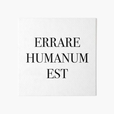 その他 errare humanum セール est