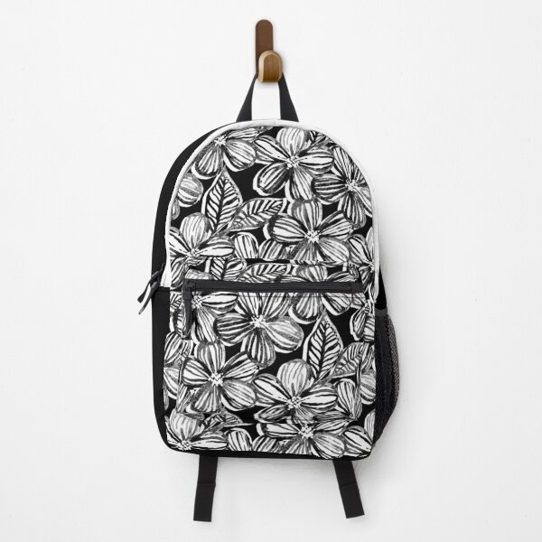 Item preview, Bold Textured Black and White Linework Floral designed and sold by micklyn.