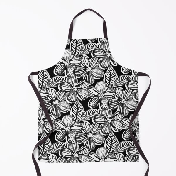 Item preview, Bold Textured Black and White Linework Floral designed and sold by micklyn.