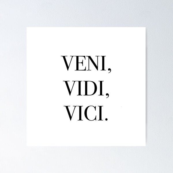 Veni, Vidi, Vici!  Words, Quotes, Italian words