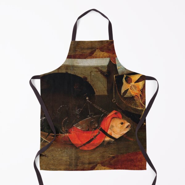 Artikelvorschau, SELTSAMES FISCHERBOOT UND FISCHER IM DUNKLEN GEWÄSSER Detail aus dem Triptychon der Versuchung des Heiligen Antonius von Hieronymus Bosch entworfen und verkauft von BulganLumini.