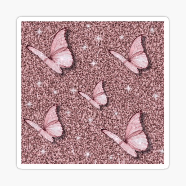 Fabric Pink Gold Butterflies – Glitter Girl Supply