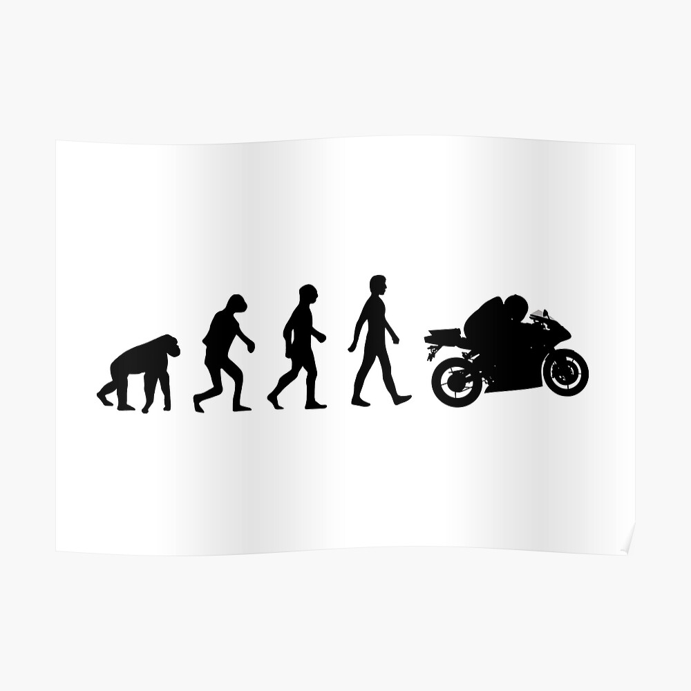 Masque Evolution A Deux Roues Humour De Moto Par Waynebrant Redbubble