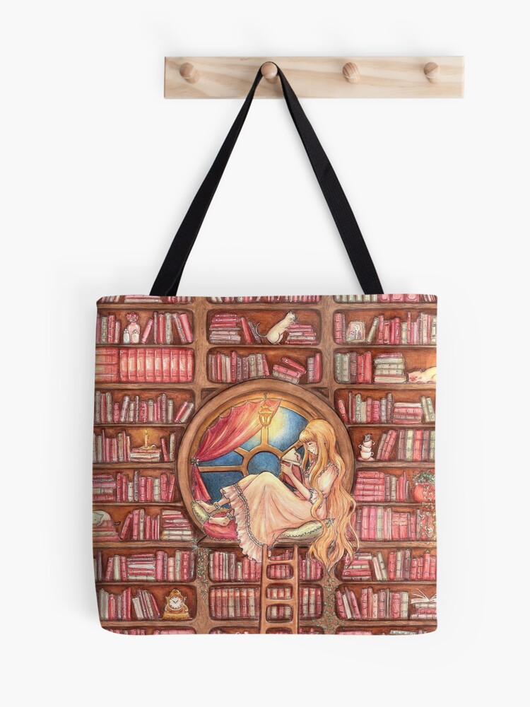 Alice in Wonderland Tote Bag, Literary Tote Bag, Daughter Gift, Book Store  Tote Bag, Book Handbag, Classic Book Bag, Bookish Tote Bag