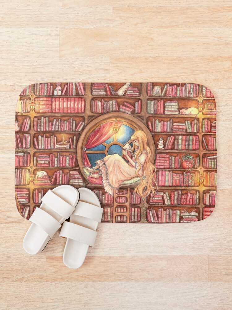 Book nook - Book lover girl reading in a library Tote Bag for Sale by  Denise, Denisn't