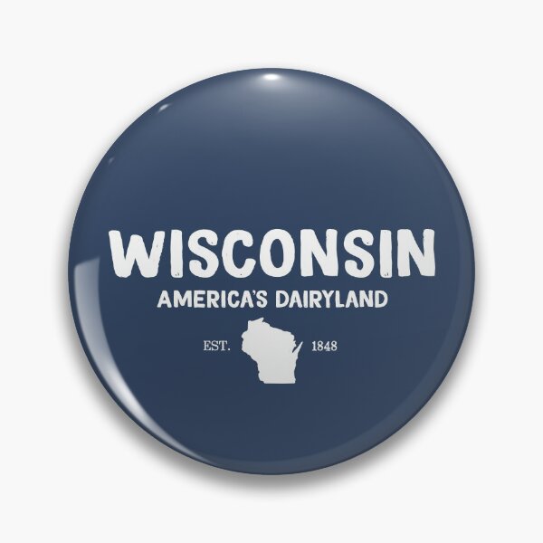 Item preview, Wisconsin, America's Dairyland State Motto designed and sold by GreatLakesLocal.
