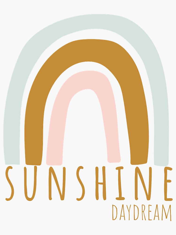 "Rainbow Sunshine Daydream " Sticker for Sale by Michelecap11 Redbubble