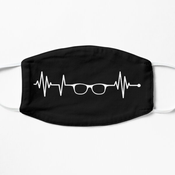 Eyeglasses Glasses Heartbeat Love Flat Mask