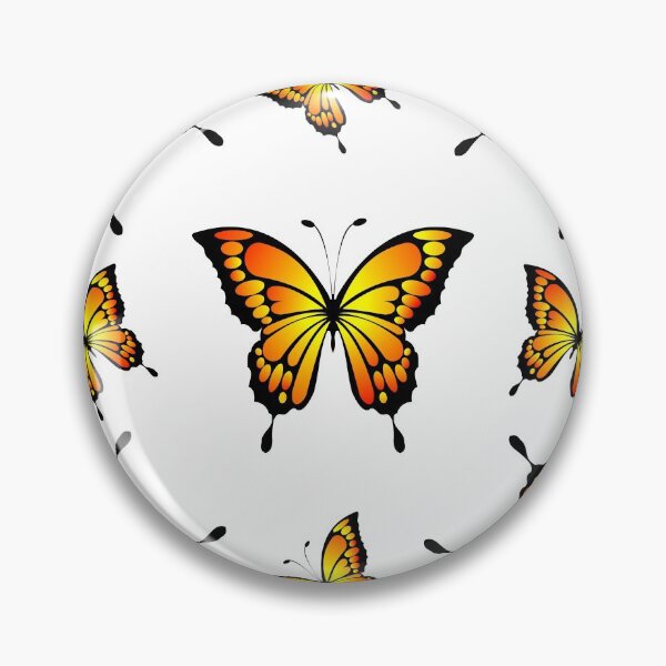 Aperçu de l'œuvre Motif papillon noir et jaune créée et vendue par JacieDesigns.