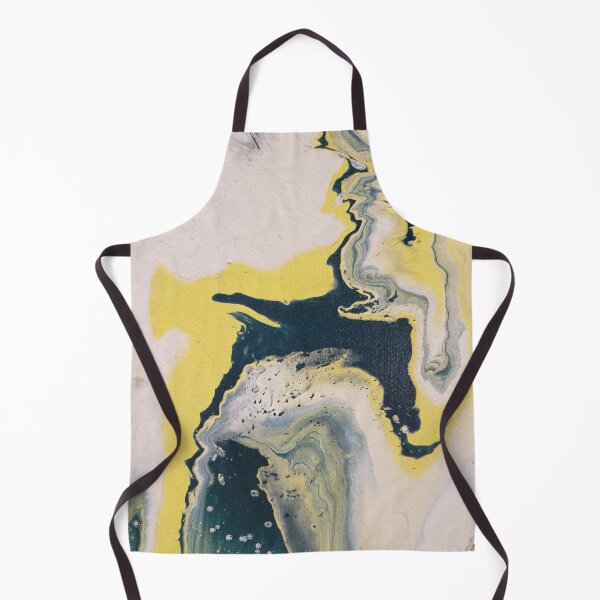 Item preview, Green, yellow, and white acrylic pour designed and sold by Kim-Pratt.