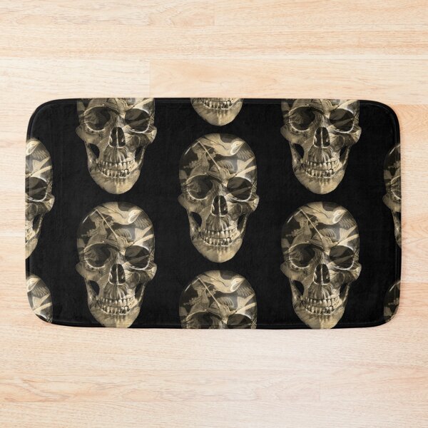 Item preview, Painted Skull - Humming Birds- Antiqued designed and sold by EvilLeftHand.