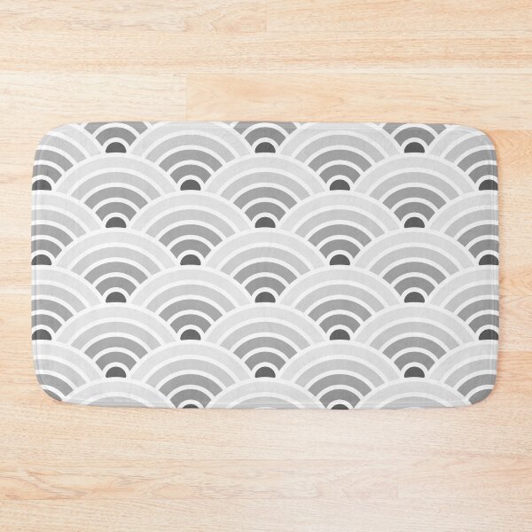Item preview, Gray Seigaiha designed and sold by Sybille-Yates.