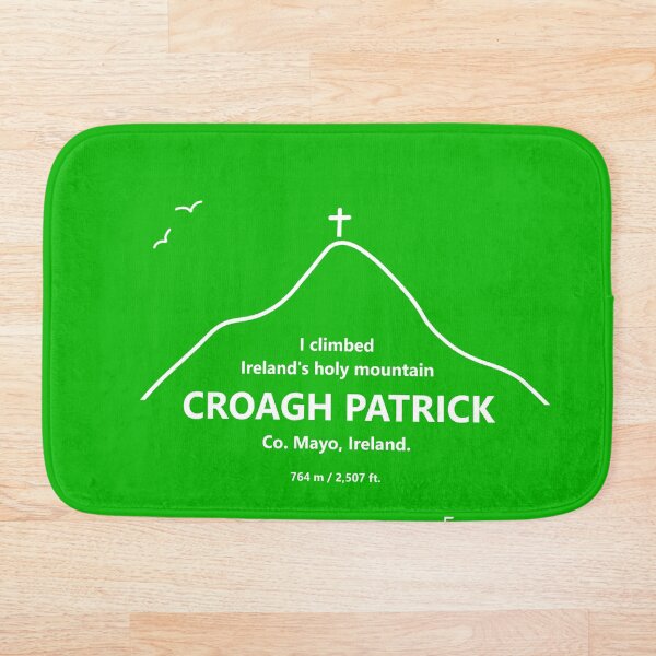 I climbed Croagh Patrick, Ireland's Holy Mountain - Cross at Summit Bath Mat