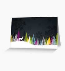 Contemporary winter holiday design Greeting Card
