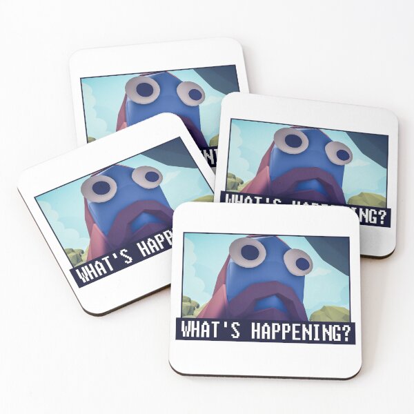 Item preview, What's happening? Totally Accurate Battle Simulator. A blue giant with surprised eyes. designed and sold by SWAPBit.