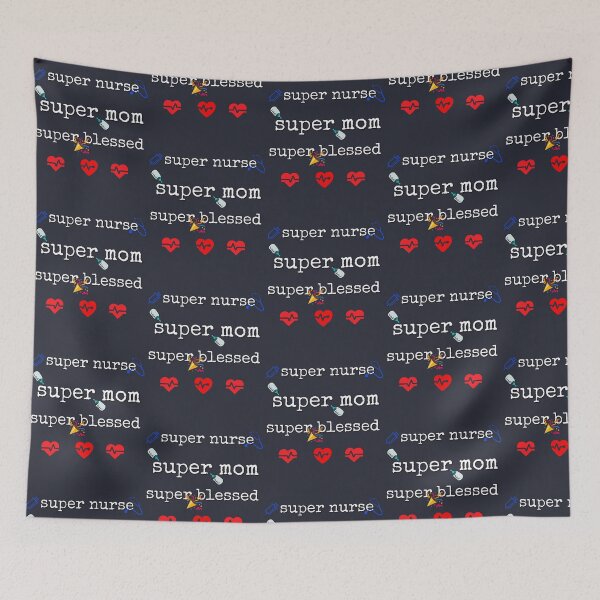 Item preview, Cute Nurse Shirts Super Nurse Super Mom Super Blessed Proud Nursing Tshirts Nurse Appreciation Gift For A Nurse Registered Nurse Tee Custom designed and sold by SeaJayShop.