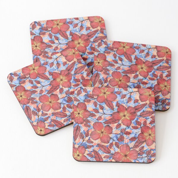 Item preview, Coral Summer - a hand drawn floral pattern designed and sold by micklyn.