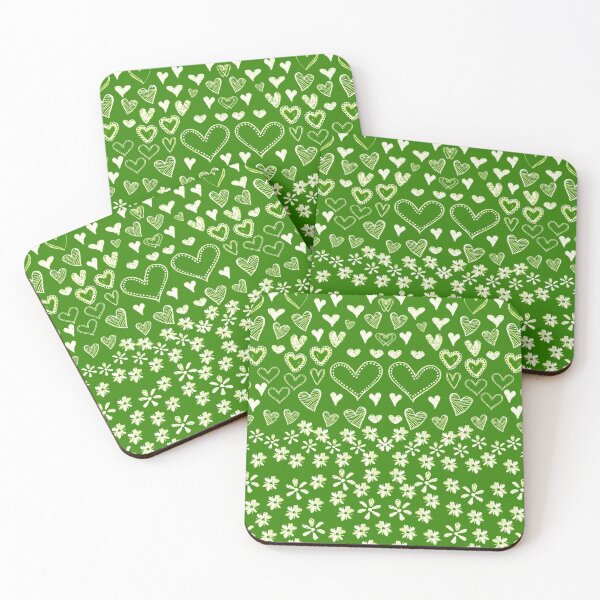 Item preview, Doodling Hearts Olive Green designed and sold by Salote Faotusia.