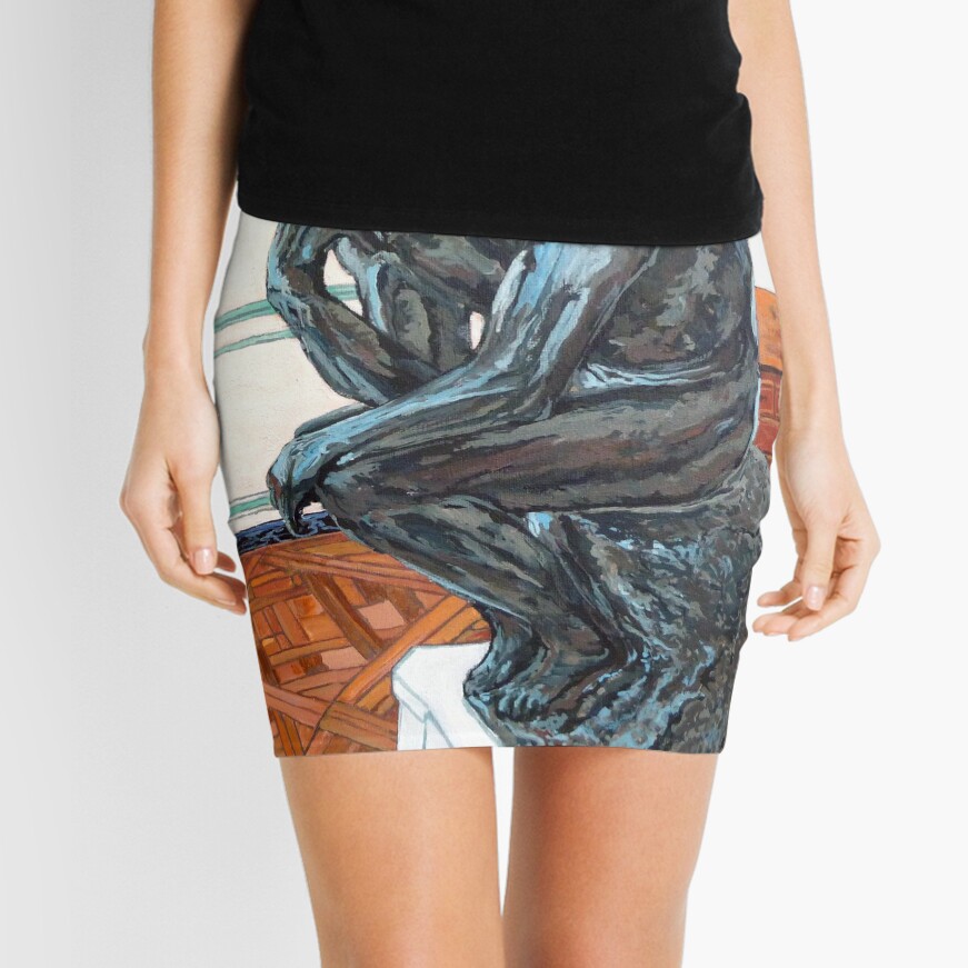 Le Penseur The Thinker Mini Skirt