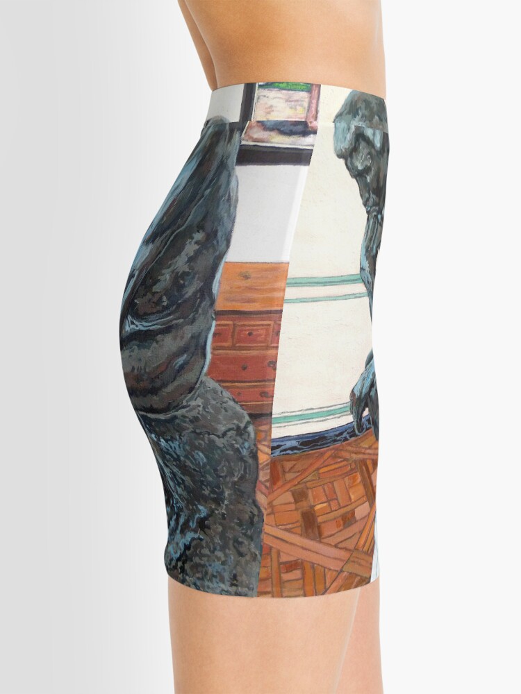 Alternate view of Le Penseur The Thinker Mini Skirt