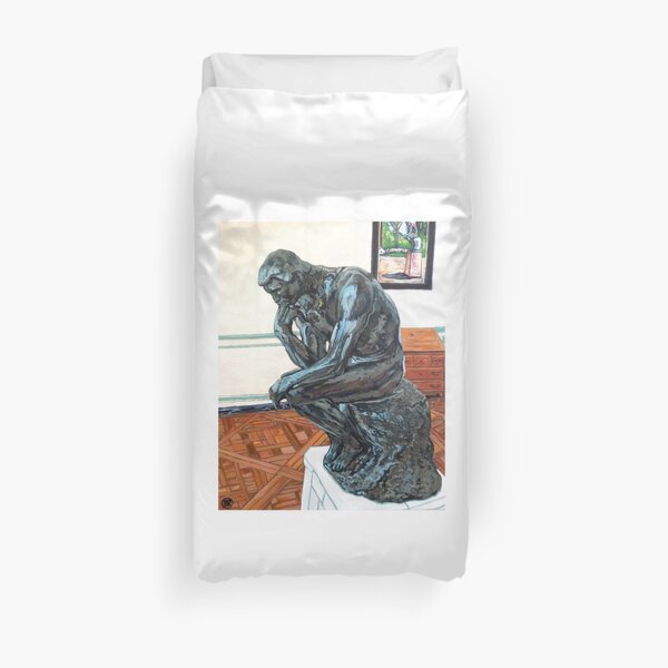 Le Penseur The Thinker Duvet Cover