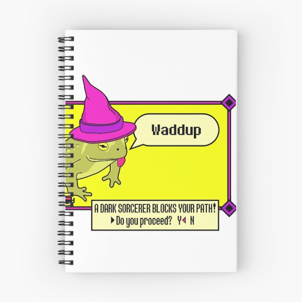 Item preview, A Dark Sorcerer Blocks Your Path! (but, it's a frog) designed and sold by Brock Springstead.
