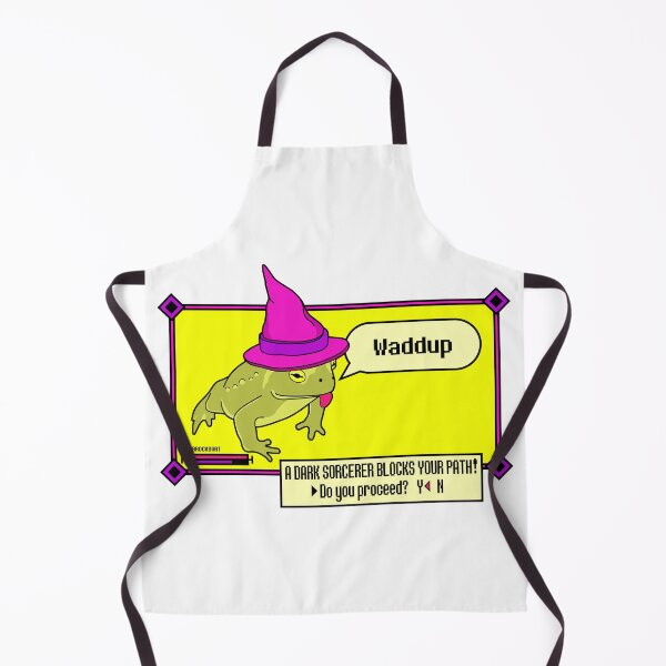 Item preview, A Dark Sorcerer Blocks Your Path! (but, it's a frog) designed and sold by Brock Springstead.