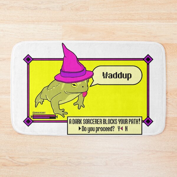 Item preview, A Dark Sorcerer Blocks Your Path! (but, it's a frog) designed and sold by Brock Springstead.