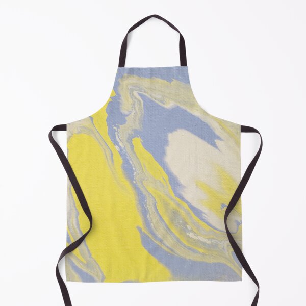 Item preview, Blue, yellow, and white acrylic pour 2 designed and sold by Kim-Pratt.