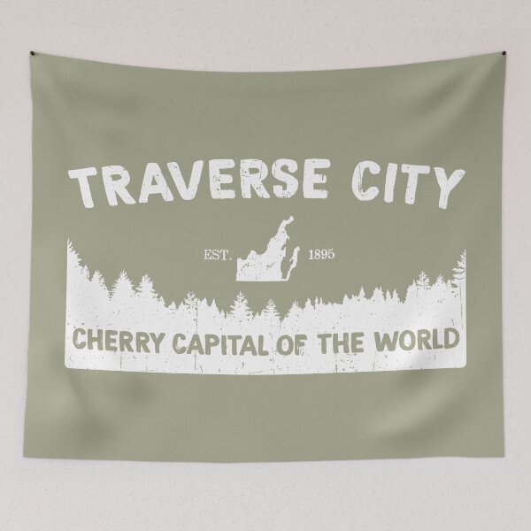 Item preview, TC Michigan's Cherry Capital Traverse City designed and sold by GreatLakesLocal.