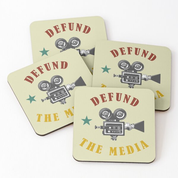 Item preview, defund the media retro vintage 3 designed and sold by WilliamsGFX.