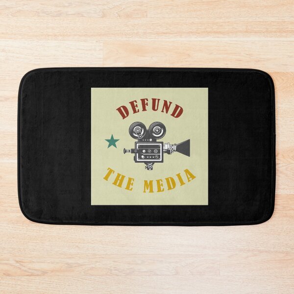 Item preview, defund the media retro vintage 3 designed and sold by WilliamsGFX.