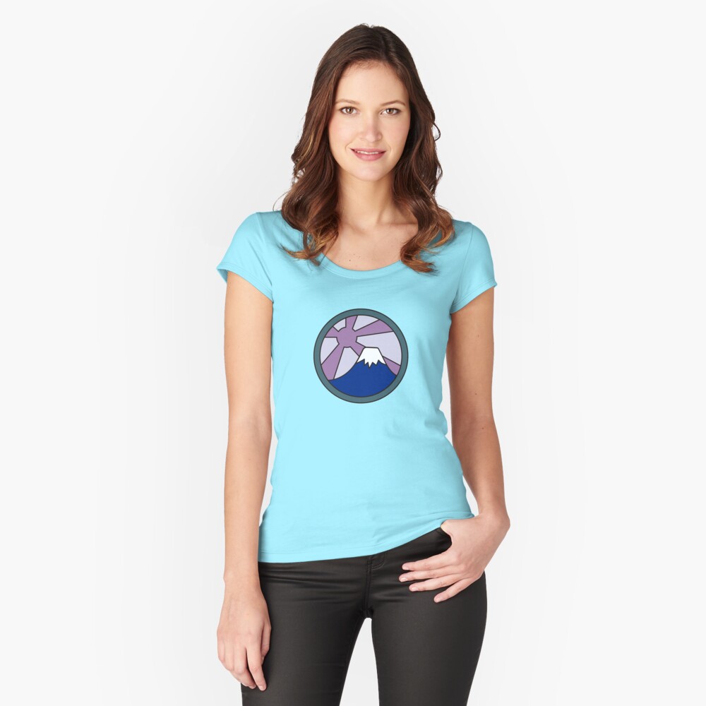 Vista previa del artículo con la obra «Camiseta entallada de cuello ancho», diseñado y vendido por achoprop.