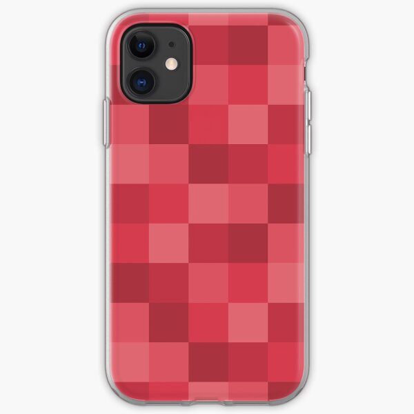 Checkered Coral iPhone Soft Case