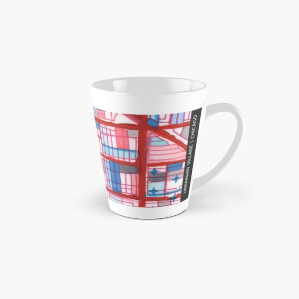 Ukrainian Village (Red), Chicago Tall Mug