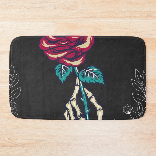 Item preview, skeleton hand holding rose designed and sold by Boutique-Chic.