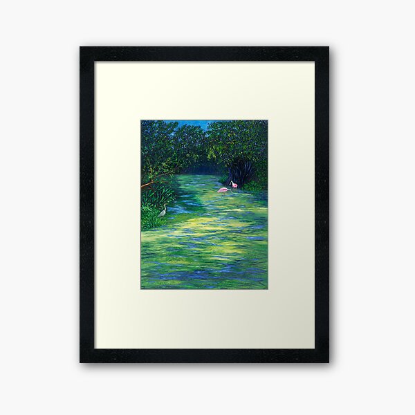 Item preview, Loxahatchee Wildlife Refuge. Mossy River with Roseatte Spoonbills and Herons. designed and sold by KarenZuk.