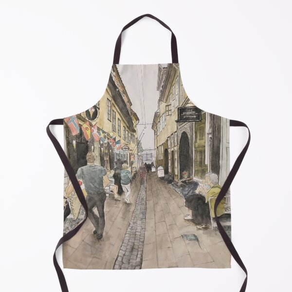 Item preview, Watercolor Denmark, Europe Alleyway designed and sold by KileyRae.