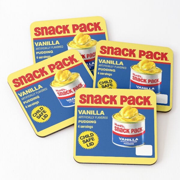 Item preview, VANILLA SNACK PACK PUDDING - WRAPPER designed and sold by ThrowbackAds.