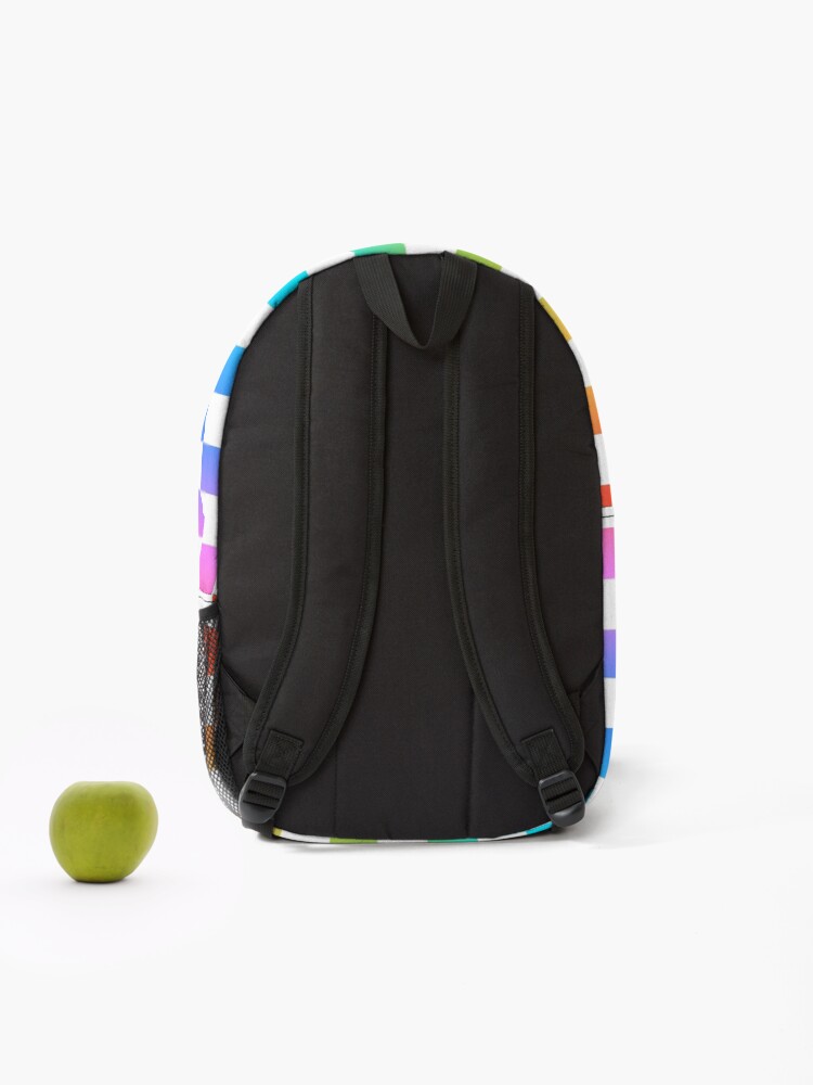 Rainbow checkered online backpack