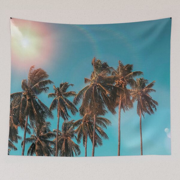 Item preview, Palmtrees aqua designed and sold by ColorsHappiness.